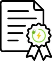 Pictogramme d'attestation de conformité CONSUEL IRVE