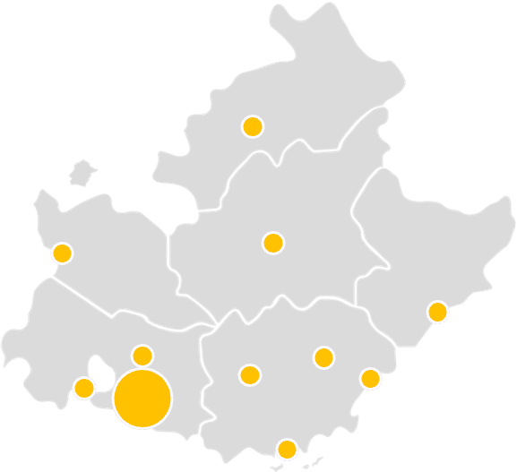 carte-centre-formation-habilitation-electrique-paca la carte des centres de formation aux habilitations électriques en région Provence Alpes Côte d'Azur (PACA)