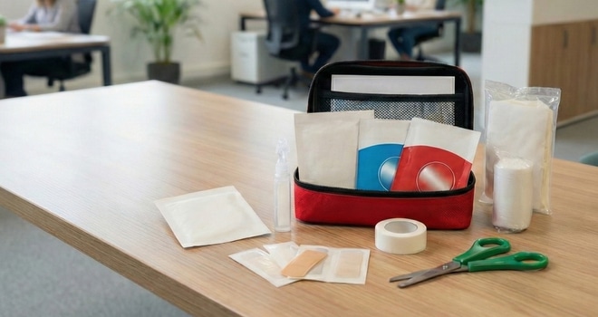 Exemple de trousse de secours obligatoire en entreprise